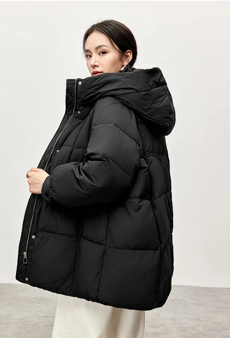 SENTUBILA 90% белое пальто на утином пуху для женщин 2024 зимняя куртка-пуховик с