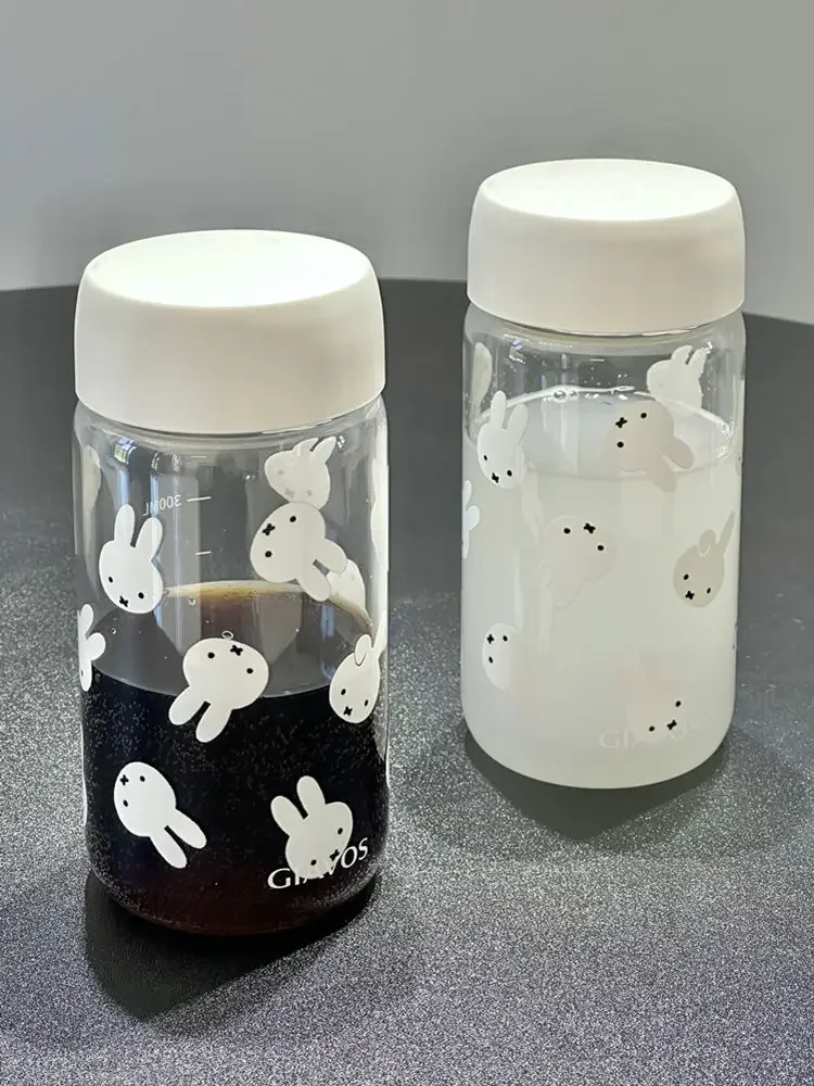 Kawaii Miffy прямая чашка для напитков с милым узором 420 мл детская пластиковая воды