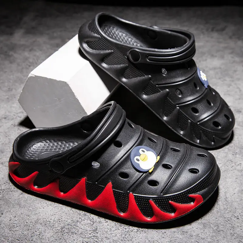 

WEH original clogs shoes for men Slip-on Slippers Summer Women Clogs Outdoor Beach Sandals Non-slip Sole Light EVA Shoes