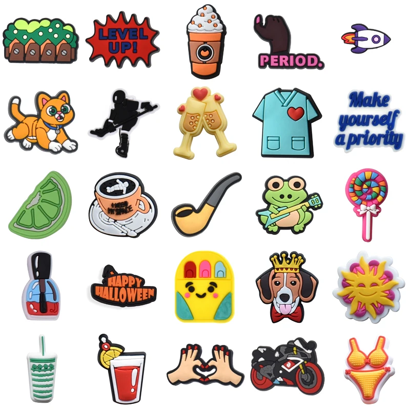 

Подвески для Crocs, женские джинсы, рождественские подарки для Croc, очаровательные новые дизайнерские булавки, аксессуары для обуви, украшения, летние подвески для детской обуви