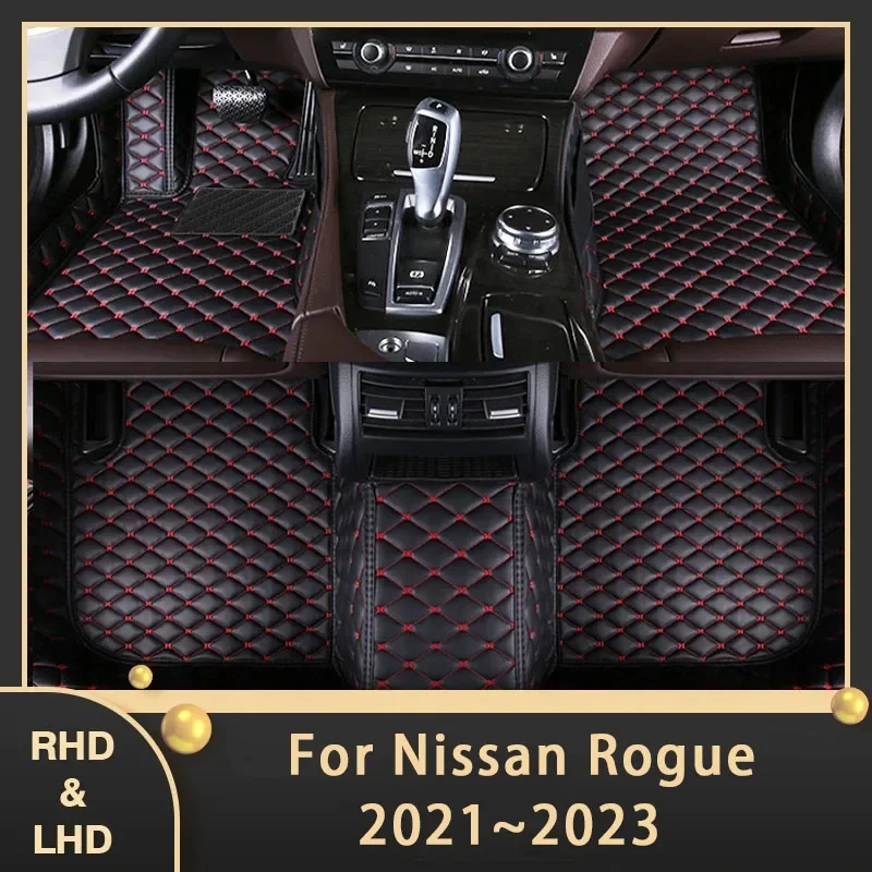 Автомобильные коврики для Nissan Rogue X-Trail X Trail 2021 ~ 2023 5-местные автомобильные