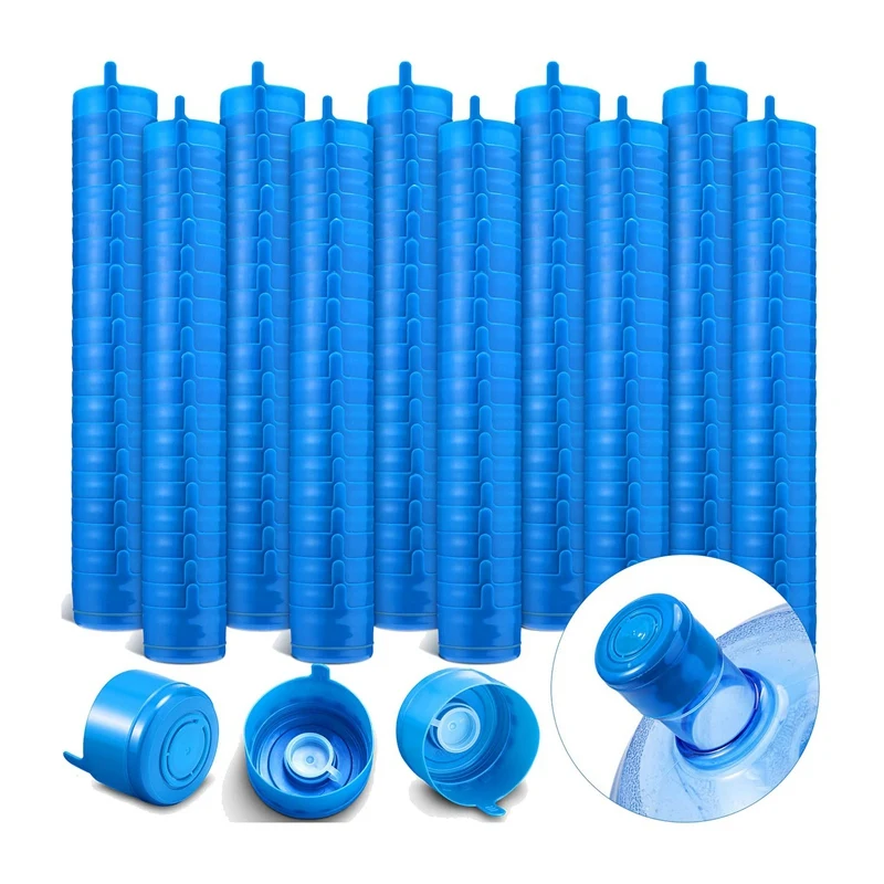 

100 Pcs 3 Gallon 5 Gallon Reusable Replacemet Water Bottle Snap On Lids Non Spill Caps Anti Splash Bucket Lid