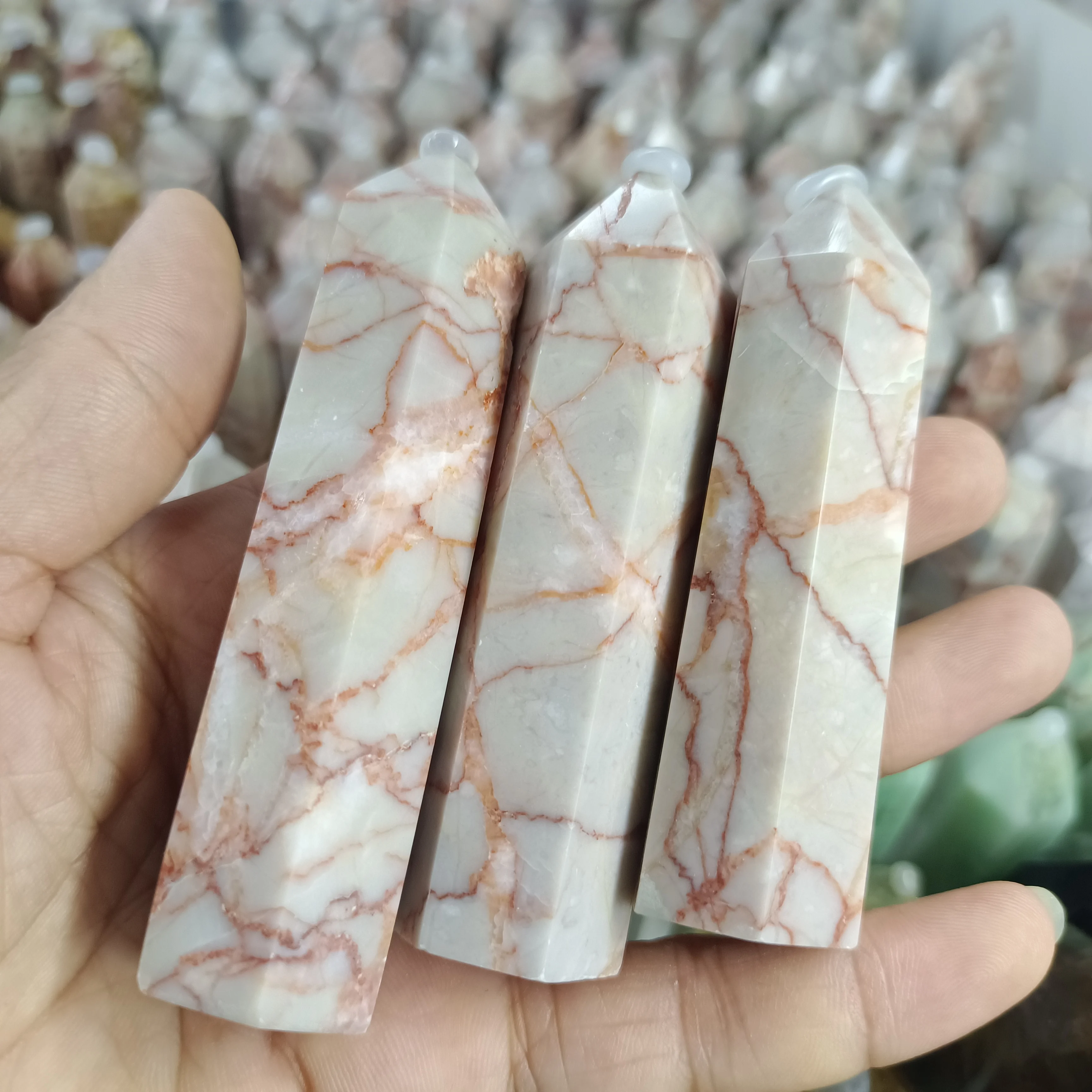 

Натуральный Красный сетчатый камень, маленькая колонна, кристалл, энергетическое исцеление, украшение для дома и офиса, подарки фэн-шуй, укр...