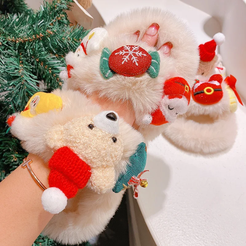 

Winter New Christmas Slippers Women Indoor Cute Warm Soft Plush Famale Shoes Comfortable Home Casual Fluffy Slipper