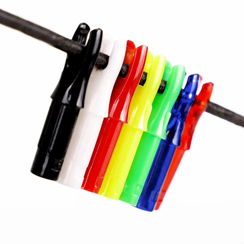 

Set of 50 Lightweight Arrow Nocks ID6 2mm Arrow Shaft Compatibility Durable Plastic Essential Archery & Hunting Tool