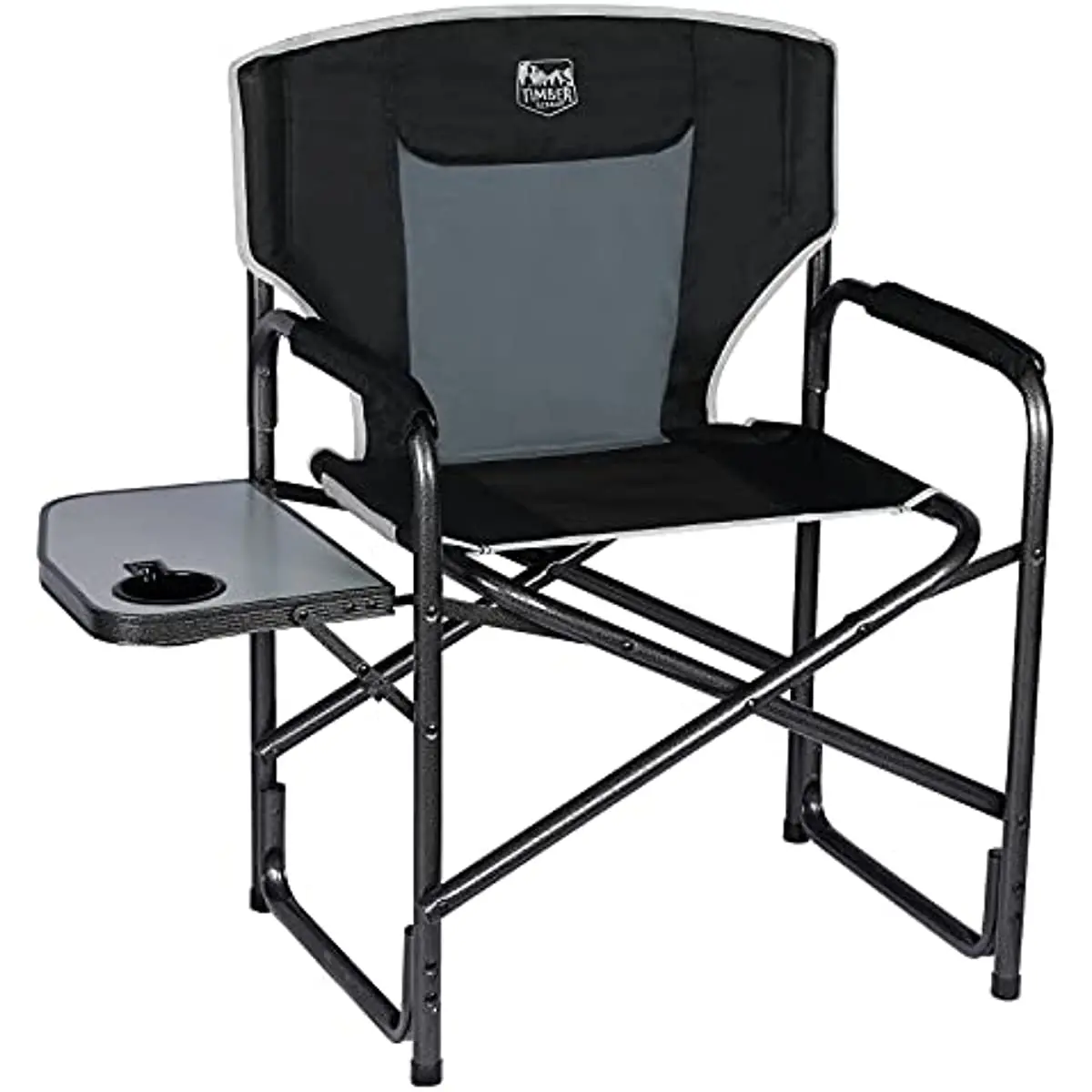 

TIMBER RIDGE Lightweight Oversized Camping Chair, Portable Aluminum Directors Chair with Side Table for Outdoor Camping, Picnic