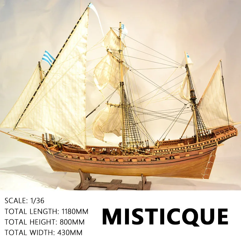 Деревянная модель корабля 1/36