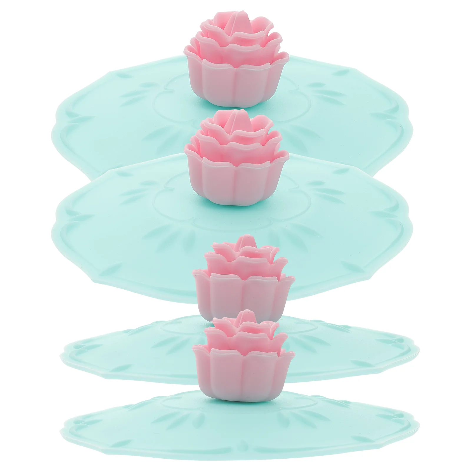 

4 Pcs Silicone Lids Airtight Mug Cover Dust-proof Silicone Drink Bowl Lid Seal Mug Cover Cup Lid