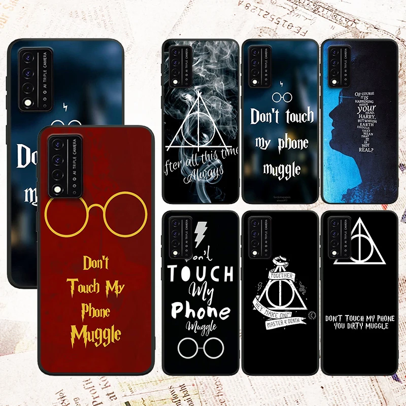 

Ring Potters Wand Harries Cute Phone Case For T-Mobile REVVL V+ 5G 4 REVVL V Plus 5G 4+ Black Shockproof Soft Silicone Cover