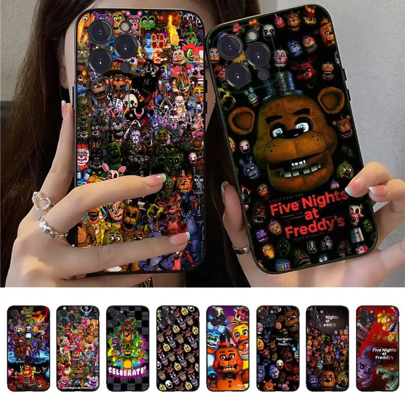 Fnaf Five-nights-At-Freddys Anime Phone Case for iPhone 11 12 13 mini pro XS MAX 8 7 6 6S Plus X 5S SE 2020 XR case