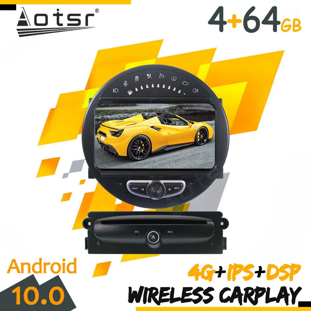 

Автомобильный мультимедийный плеер для BMW MINI Cooper R56 R57 R58 R59 R60 2006 - 2013 Android автомобильный мультимедийный аудио радио плеер стерео GPS навигация г...