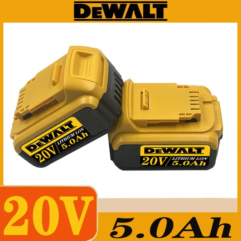 100% Original FOR DeWalt 20V 5000mAh DCB200 Rechargeable lithium Battery 20 V DCB205 DCB201 DCB203 Electric Drill