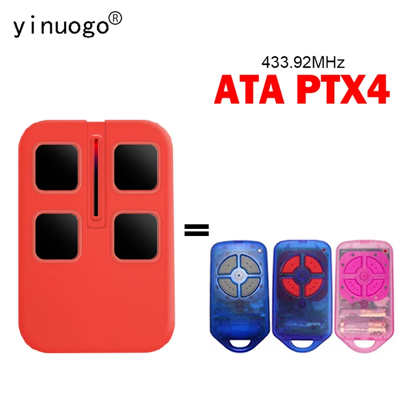 

Для ATA PTX4 Securacode пульт дистанционного управления устройством открывания гаражных ворот 433,92 МГц подвижный код управления гаражными воротами беспроводной передатчик