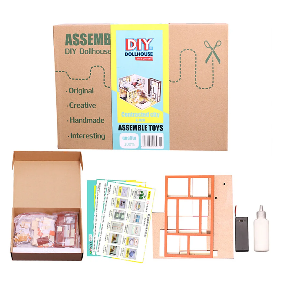 Мини-домик миниатюрный комплект для дома сделай сам обучающая сборная модель