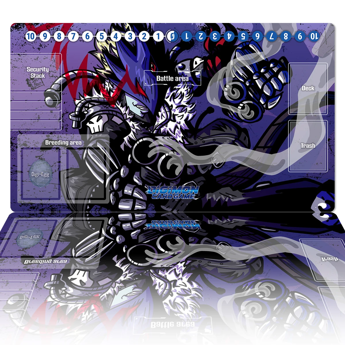 

Игровой коврик Digimon Beelzemon DTCG, коврик для настольных игр, коврик для дуэли, игровой коврик для торговых карт, персонализированный коврик для м...