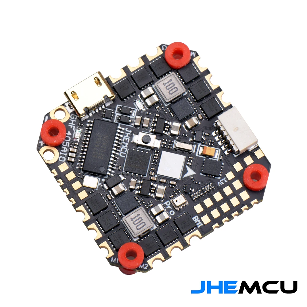 Дешево Контроллер полета JHEMCU GHF405AIO 40A F405 Baro, 25, 5 х25, 5 мм, Контроллер полета BLHELIS 40A 4 в 1 ESC 3-6S для FPV гоночных зубочисток, дронов