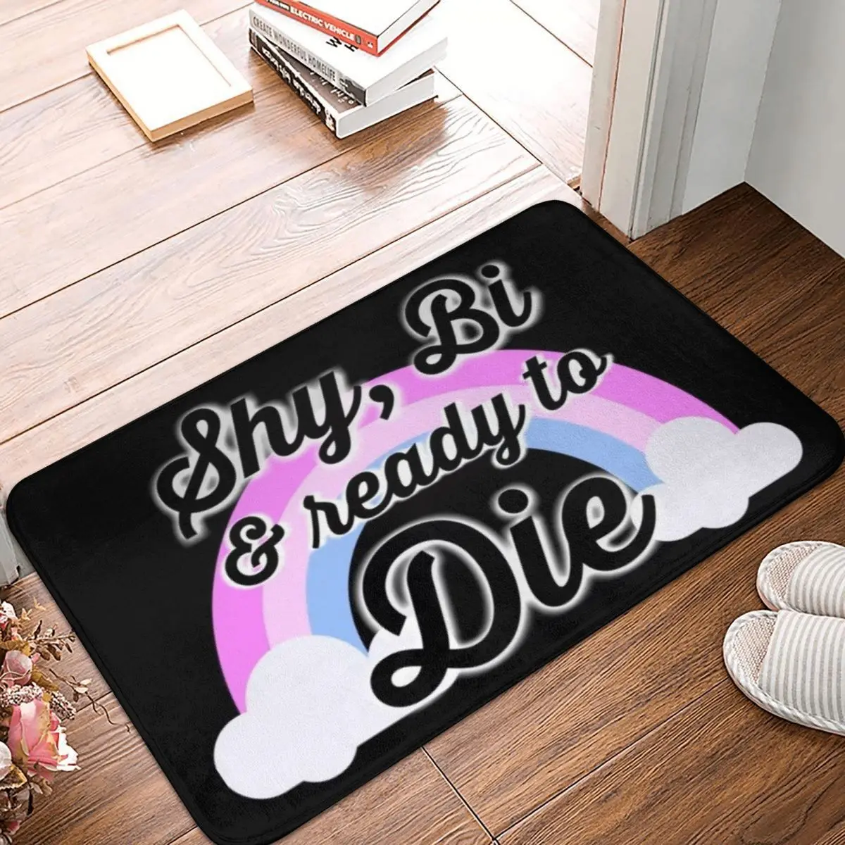 

Коврик Shy, Bi & Ready To Die 40x60 см, полиэстер, напольные коврики, милый стиль, прочный каждый день