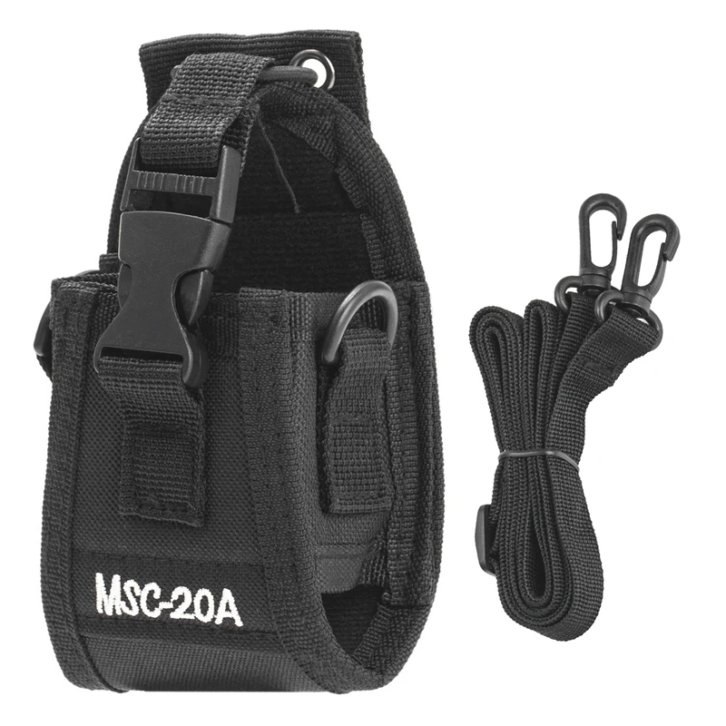 

MSC-20A Walkie Talkie Bag For Baofeng Quansheng TYT UV-5R UV-82 UV-888S UV-9R Walkie Talkie Storage Bag With Sling