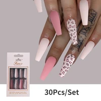 30p fake nails tips finished long ballet almond nail patch wearing press nails supplies professionals artifical accessories art