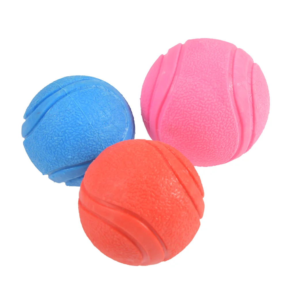 5/6/7cm Dog Toy Interactive Rubber Balls Pet Dog Cat Elastic