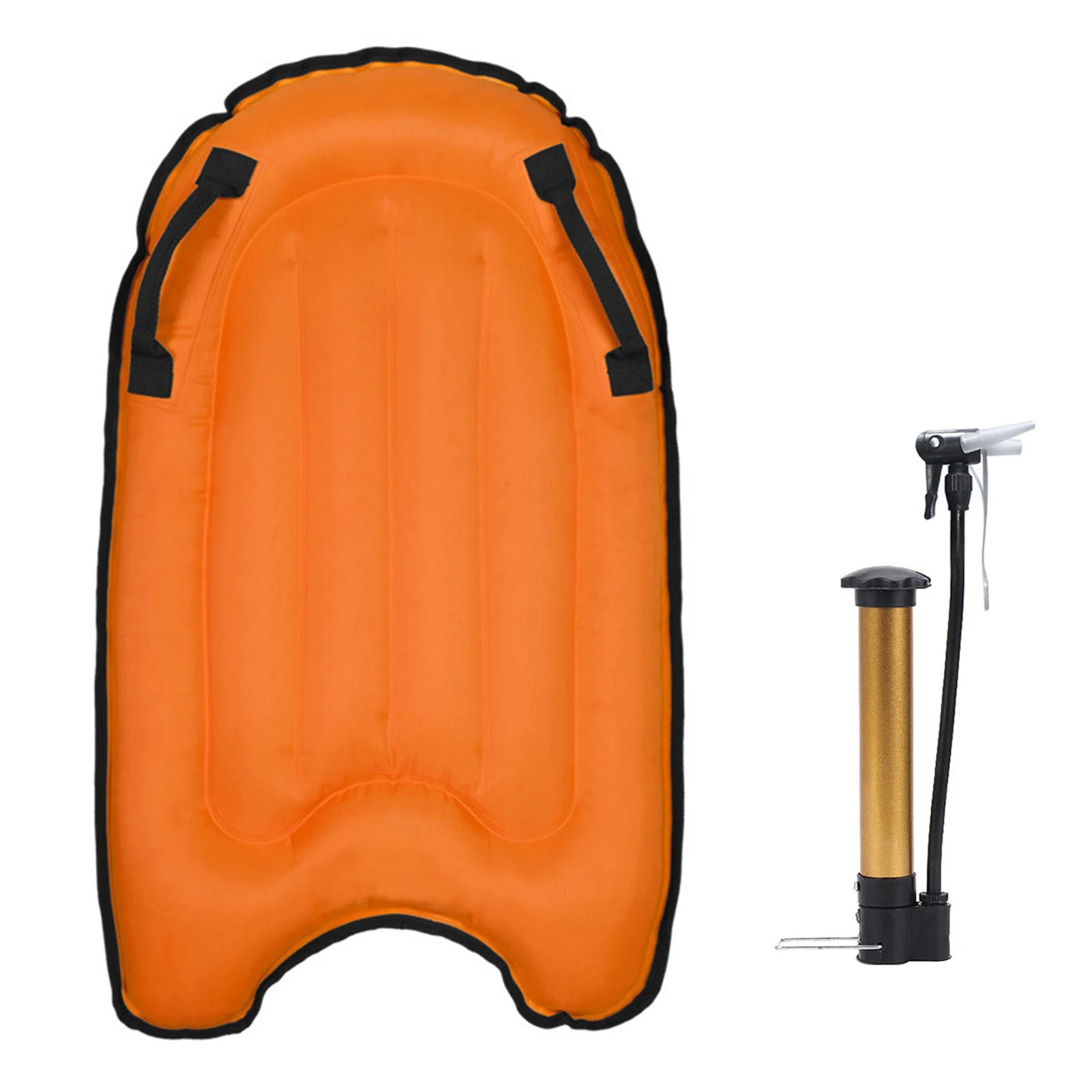 

Bodyboard Swimming For Kids Beach Toy Ergonomic Water Fun Outdoor With Handles Lightweight Pool Float Inflatable Surfboard