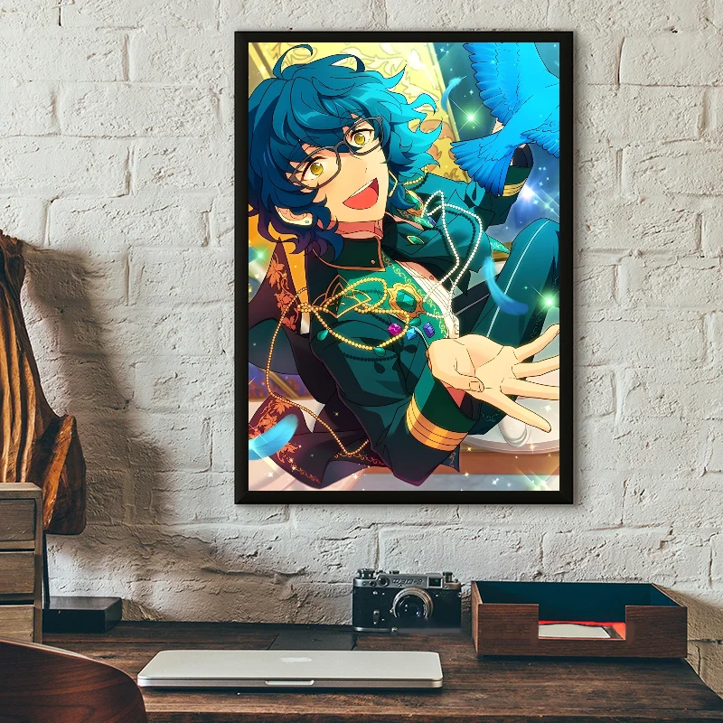 Game Anime Sumugi Aoba Poster Self-adhesive Art Waterproof Paper Sticker Coffee House Bar Room Wall Decor