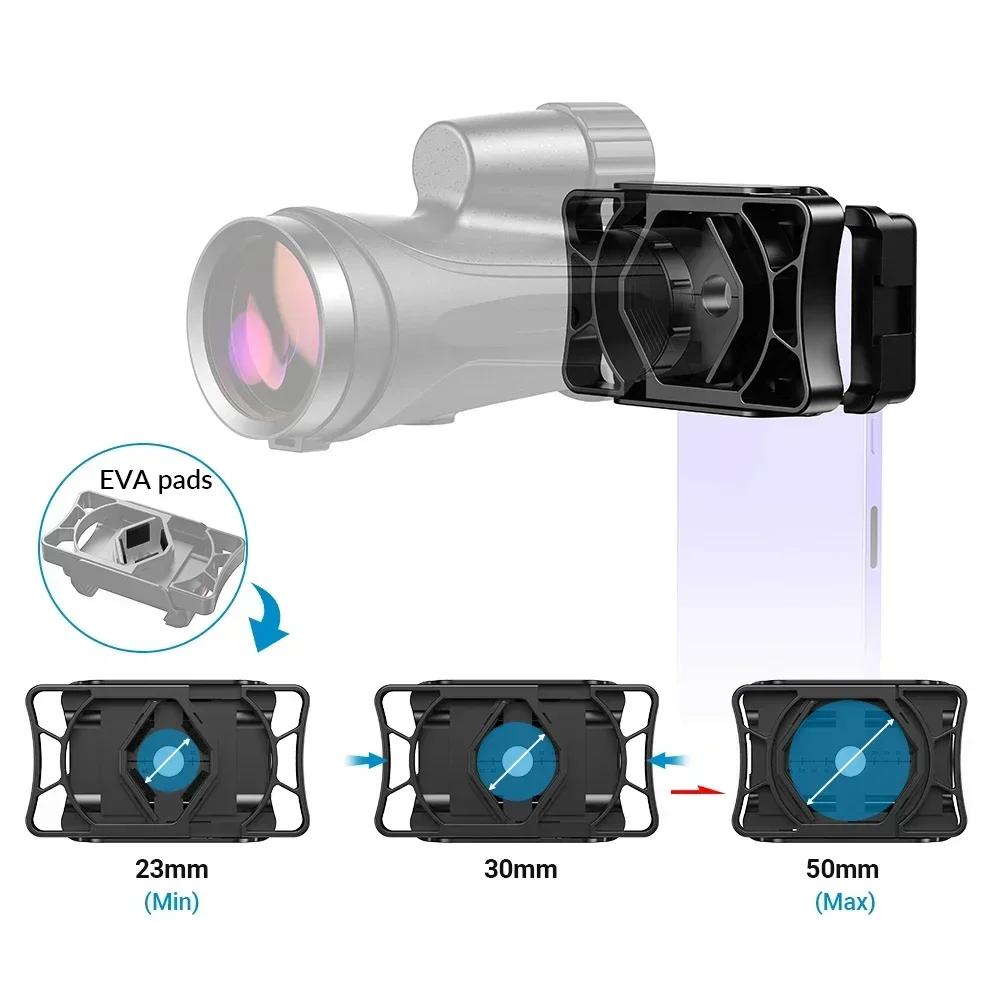 Адаптер для телефона-телескопа универсальный зажим крепления смартфона