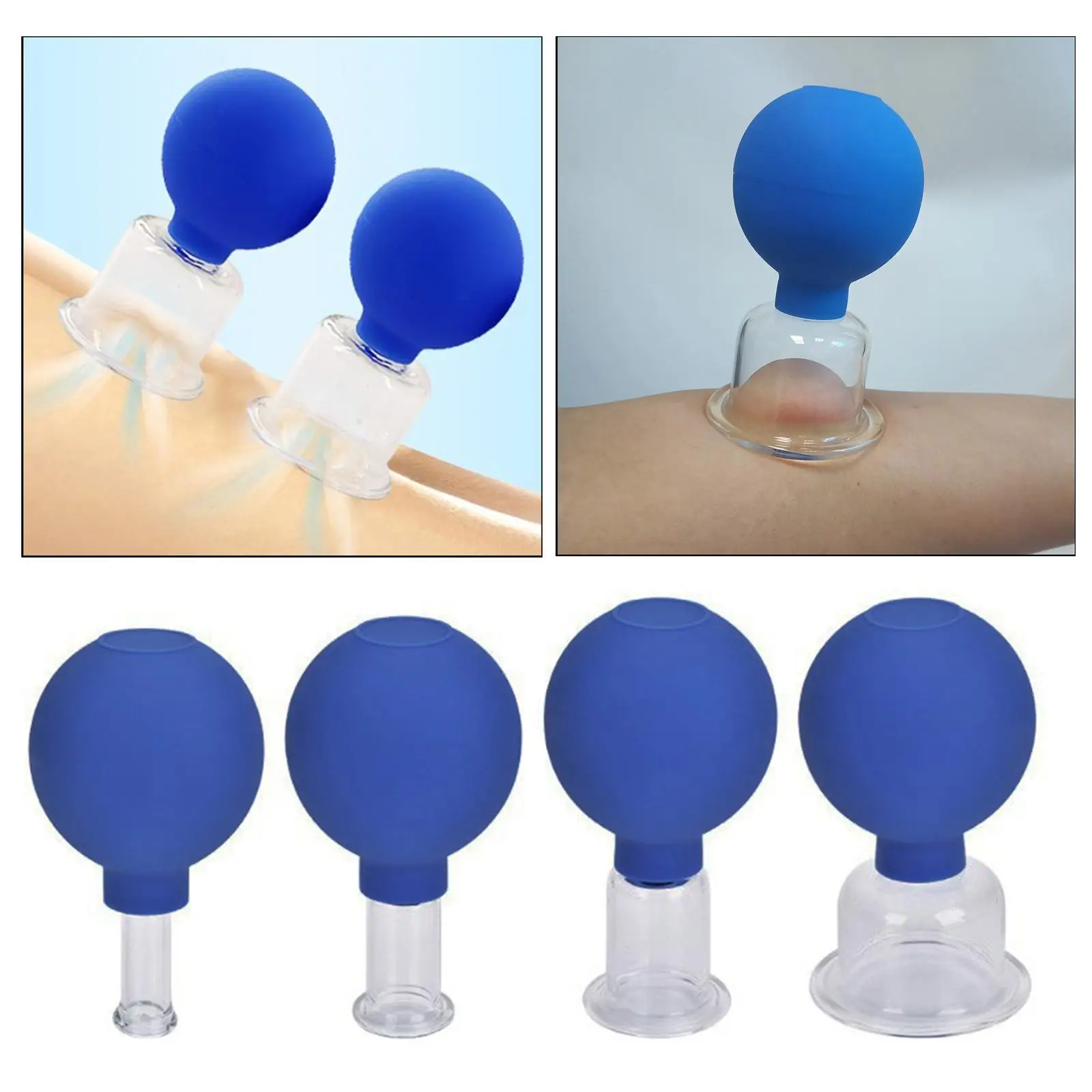 

Glass Comfort Safety Professional Vacuum Cupping for Massage Leg Arm Chineses