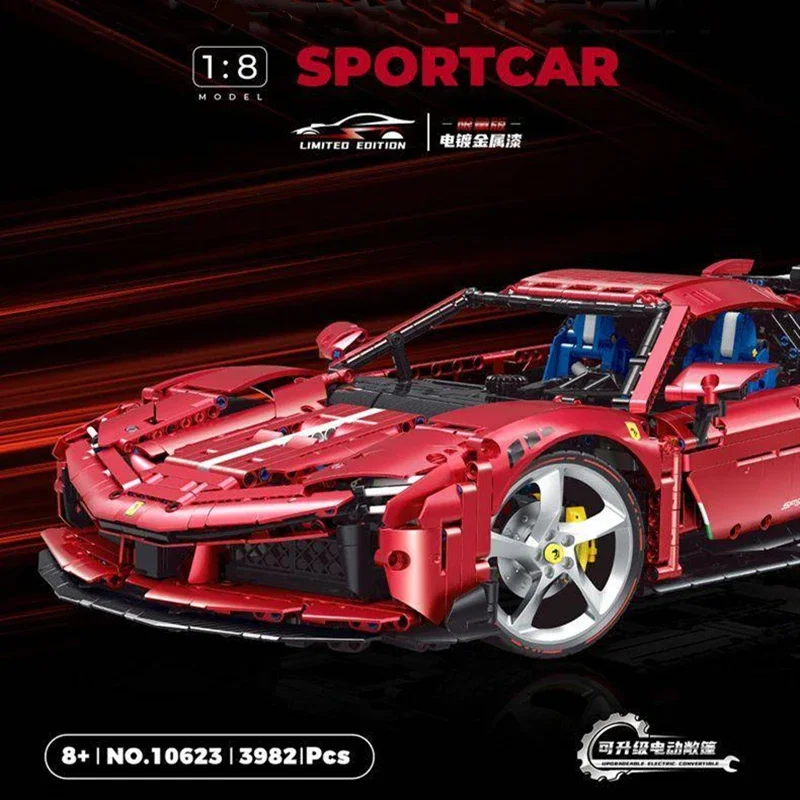 В наличии новинка 1:8 10623 3982 шт. MOC высокотехнологичная суперспортивная модель