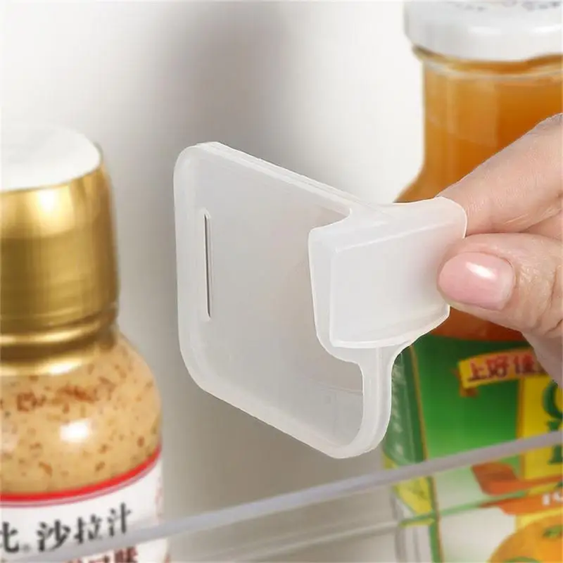 

4pcs Refrigerator Storage Partition Board Retractable Plastic Divider Storage Splint Racks Kitchen Bottle Can Shelf Organizers