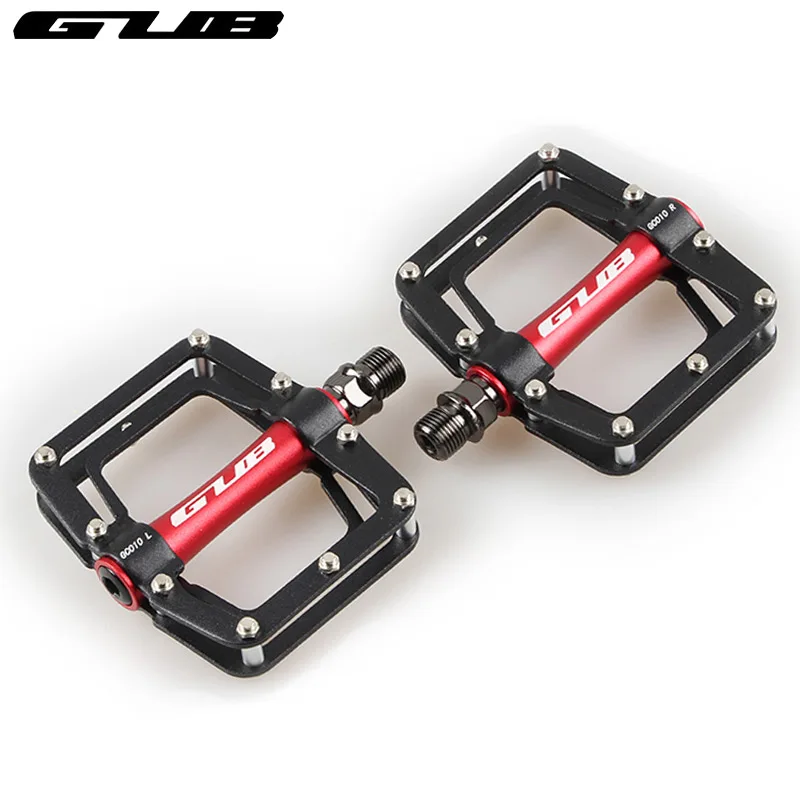 GUB GC-010 DU Sealed Bearing Cycle Pedals 305g 3 Colors Aluminum Alloy Platform 9/16 " CR-MO Spindle Pedal Bicycle Parts