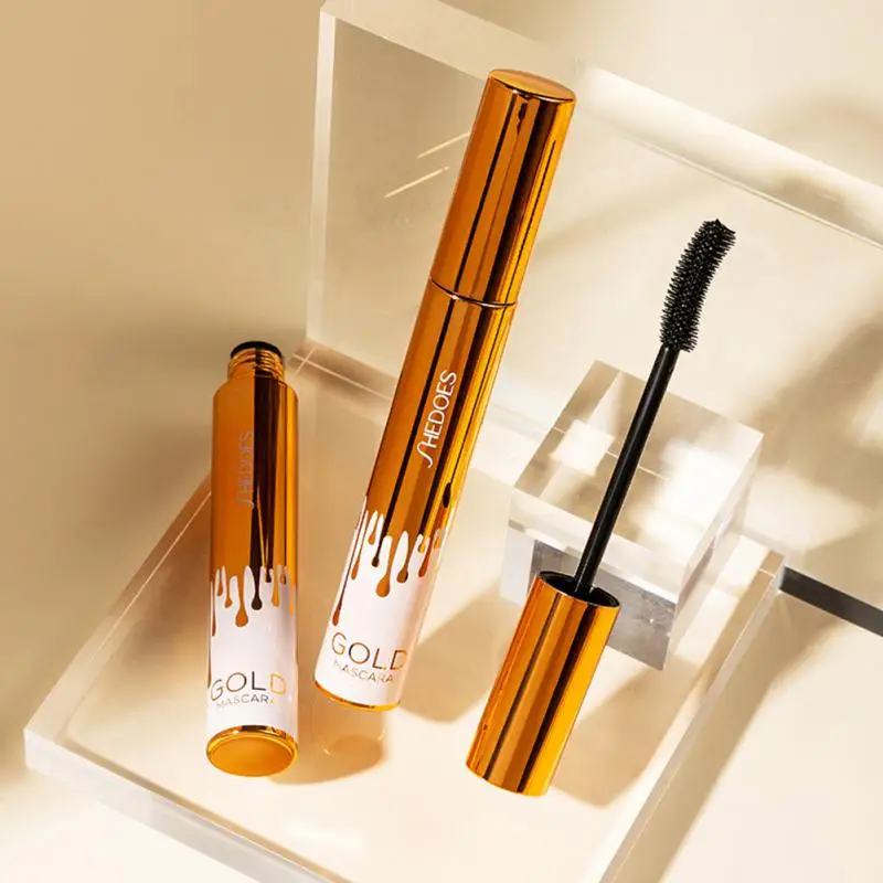 

SHEDOES Black Mascara Eyelashes 3D Silky Eyelashes Lengthening Eyelashes Makeup Waterproof Thick Curling Mascara Eye Cosmetics