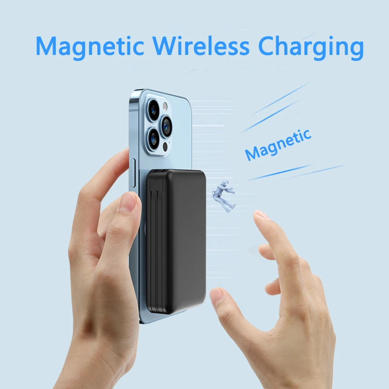 20000 мАч Magsafe Power Bank настенное зарядное устройство магнитное беспроводное Powerbank для