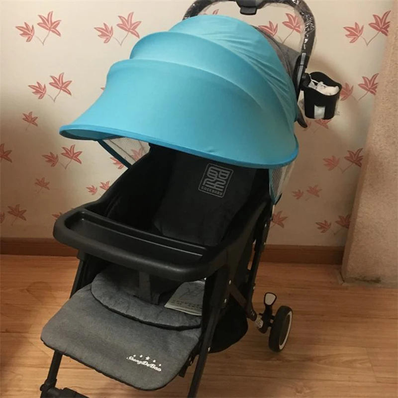 

Baby Stroller Trolley Sun Shade UV Protection Full Cover Mosquito Net Stroller Accessories Outdoor Activities Sun Visor Awnings