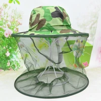 mosquito head face protector net hat insect bugs bee proof mesh hat beekeeping hat outdoor fishing sun cap face protector