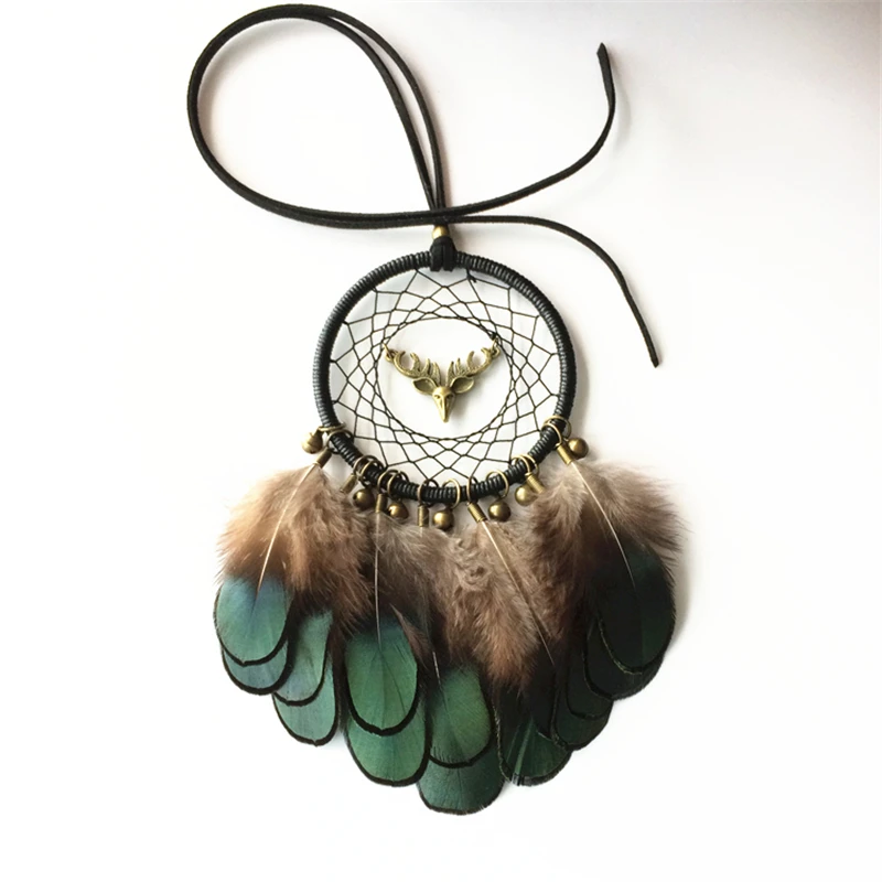 Mini Dream Catcher With Natural Feather Dreamcatcher Wind Chime Hanging | Дом и сад