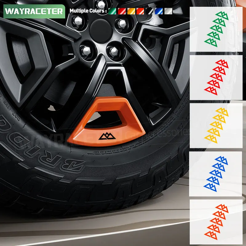5 шт. автомобильные шины наклейка на обод из сплава светоотражающая виниловая для