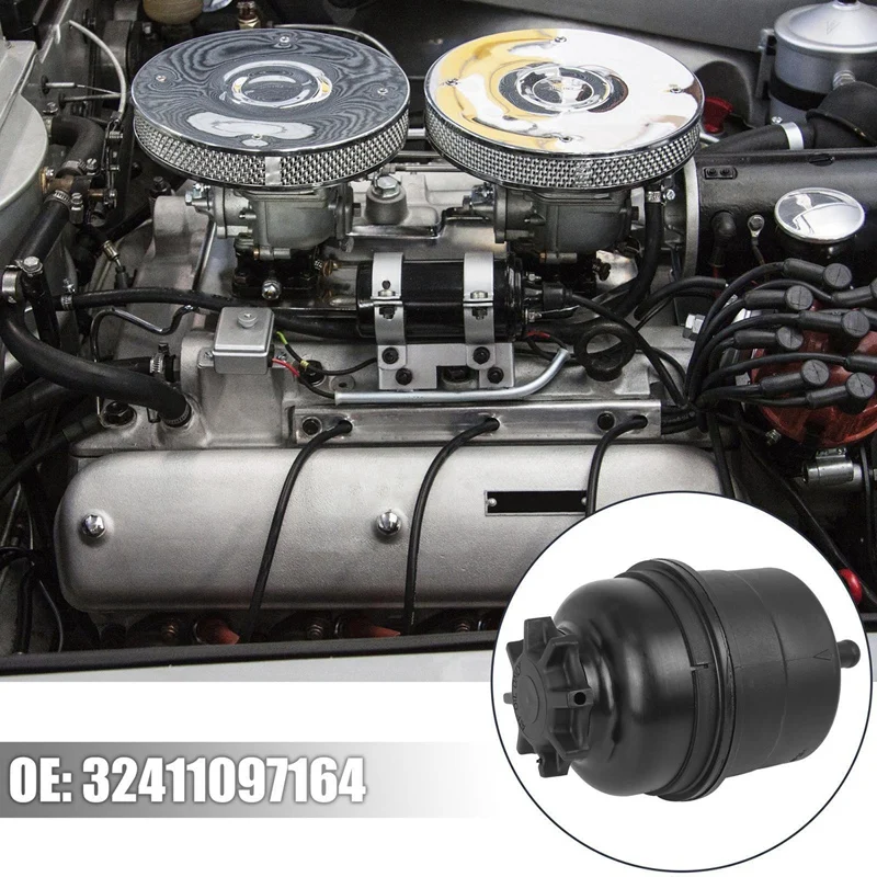 

Power Steering Pump Reservoir Bottle Oil Pot W/ Cap 32416851217 32411097164 For Porsche BMW E36 E46 E39 E53 E60 E90