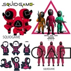 Термонаклейка с надписью Игра кальмар, маска-нашивки для одежды, футболки, куртки, сделай сам, Термотрансферная деталь на одежду