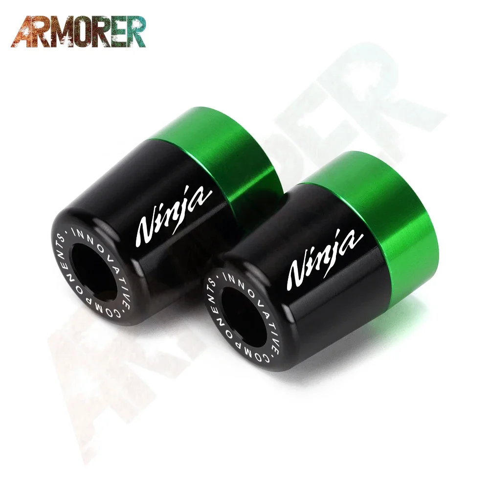 

Для Kawasaki Ninja 250 300 400 650 1000 1000SX ninja 650, ручки для руля мотоцикла с ЧПУ, заглушка на конце, аксессуары