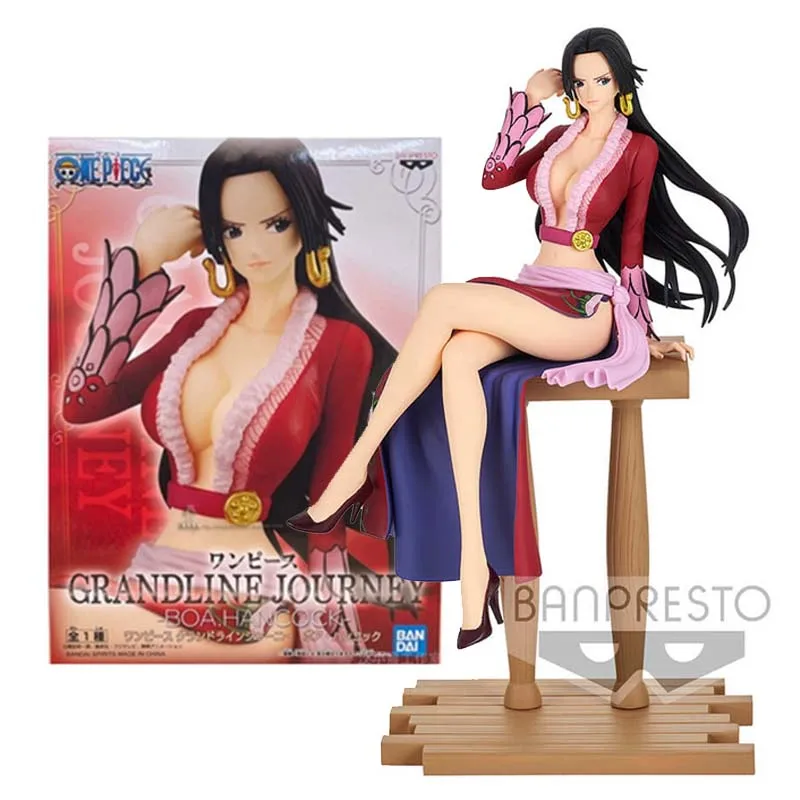 

Bandai Original One Piece Anime Figure Grandline Journey Boa Hancock Collection Model Anime Action Figure Toys Free Shipping