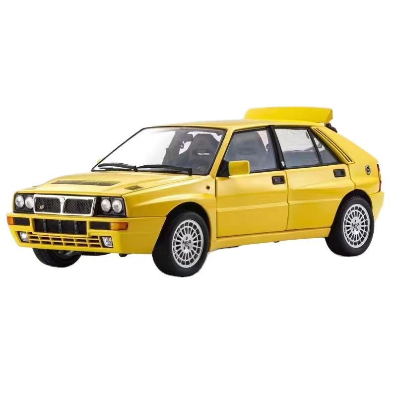 Модель автомобиля Kyosho 1:18 Lancia Delta HF Integrale - Gialla (желтая) из сплава