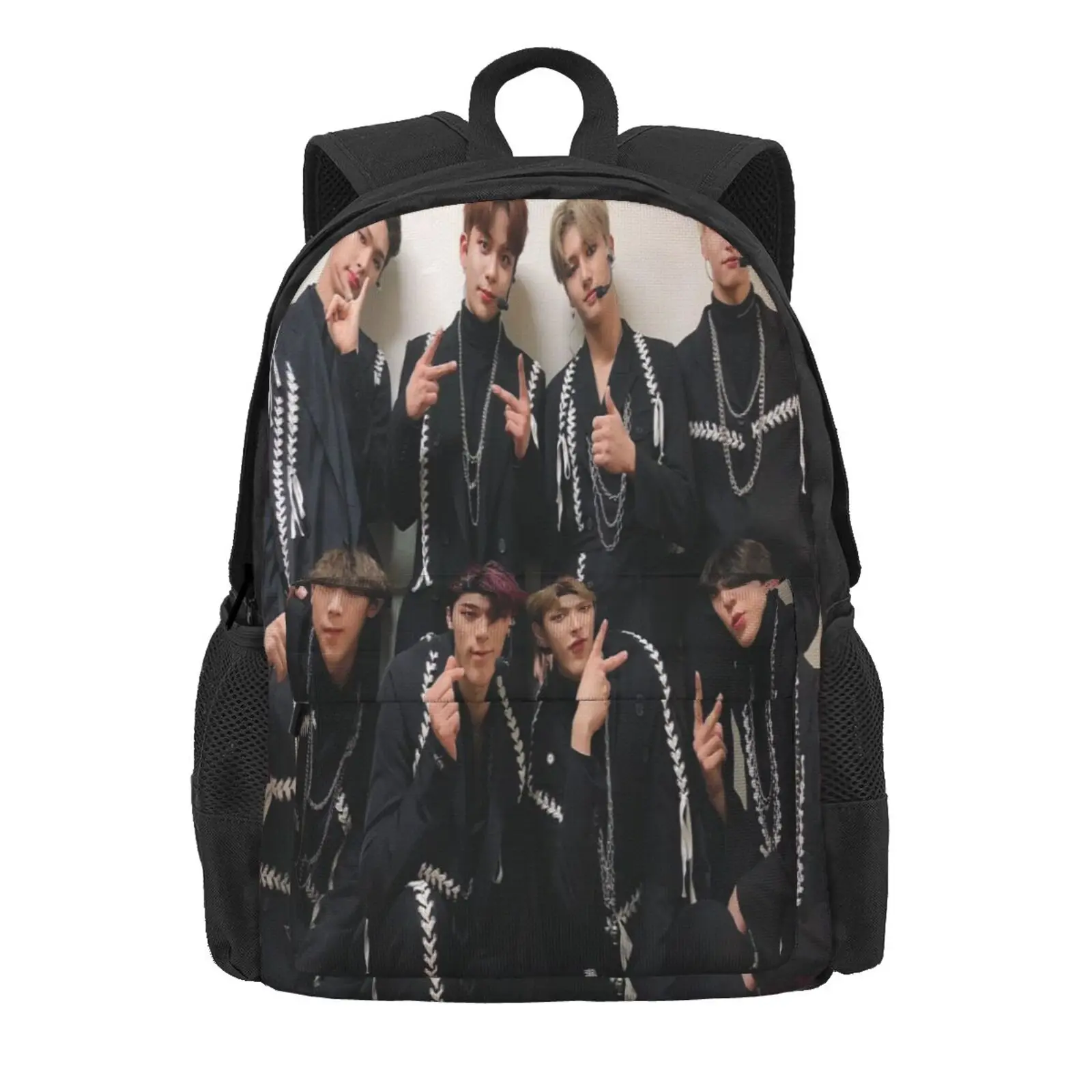 

Ateez 4 school bags Backpack For Laptop Bag Tote Bag Anime Plaid For School Handbags