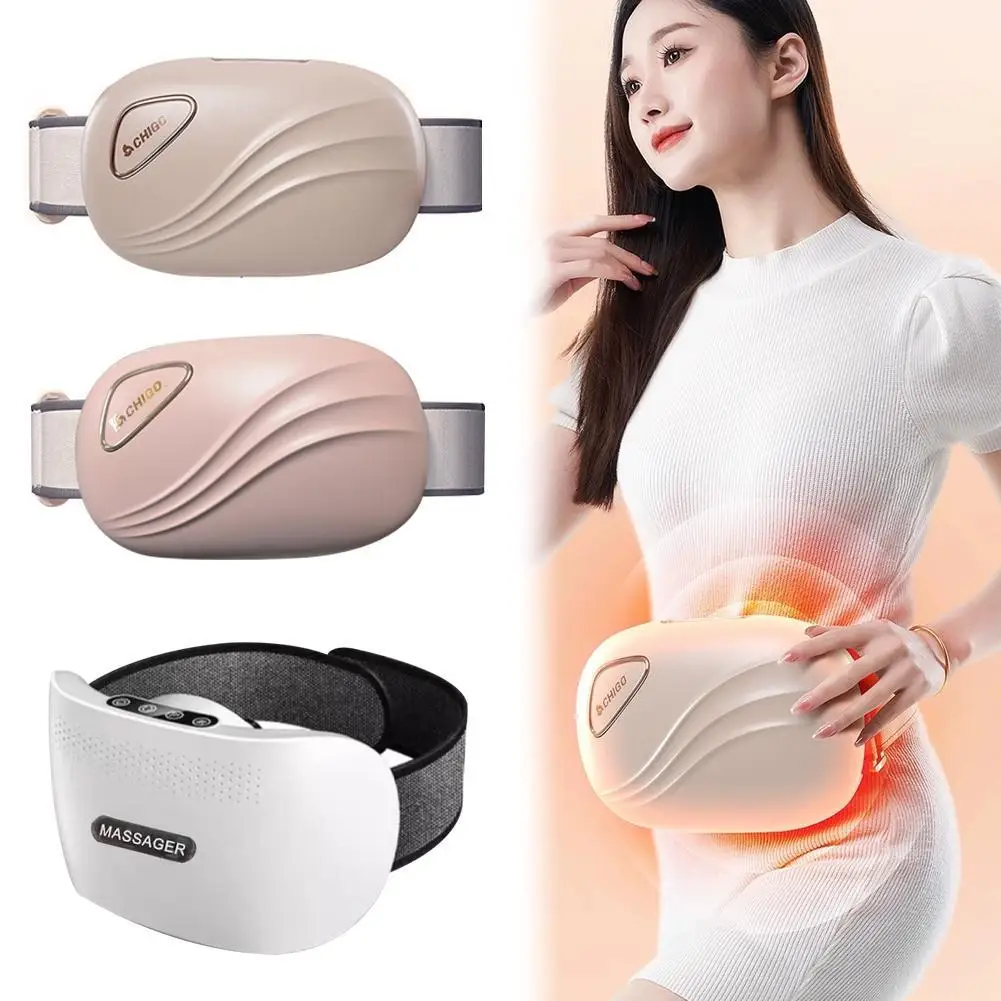 

Electric Abdominal Massager Fully Automatic Heated Neck Back Waist Massage Bian Stone Tummy Kneading Instrument Health Care Gift