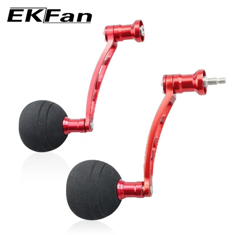 Фото Ekfan CNC 83 мм Procese алюминиевый сплав Материал + eva40 мм ручки для Daiwa Shimano спиннинговая Рыболовная катушка №4