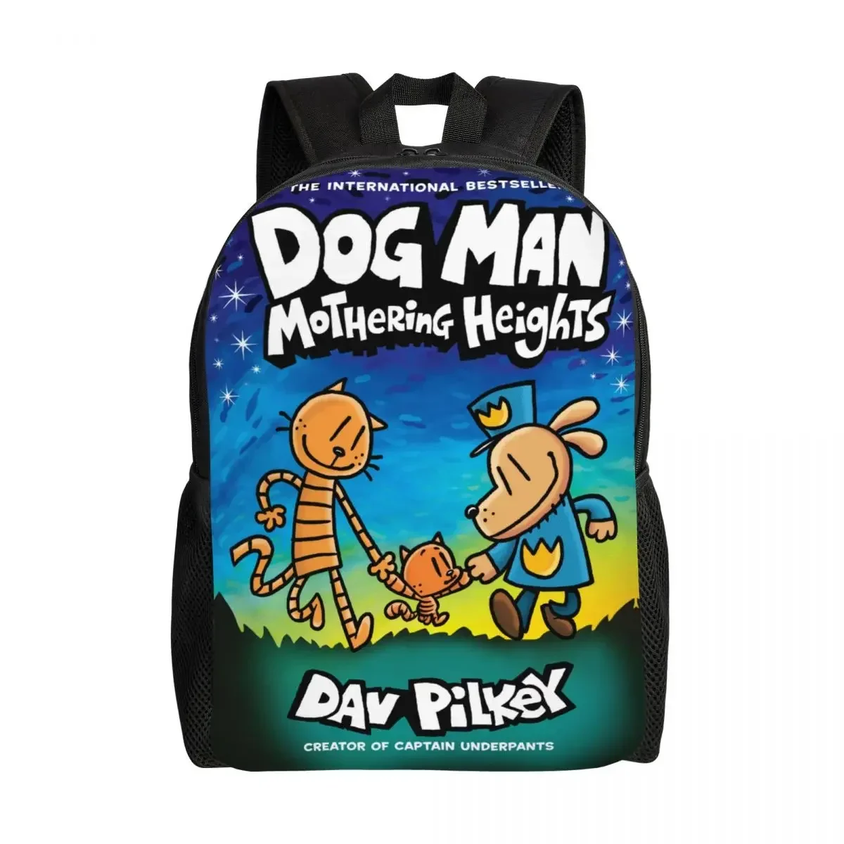 Фото Пользовательские забавные манга Dogmans мультфильм рюкзаки для женщин и мужчин базовый рюкзак для школьных сумок колледжа №1
