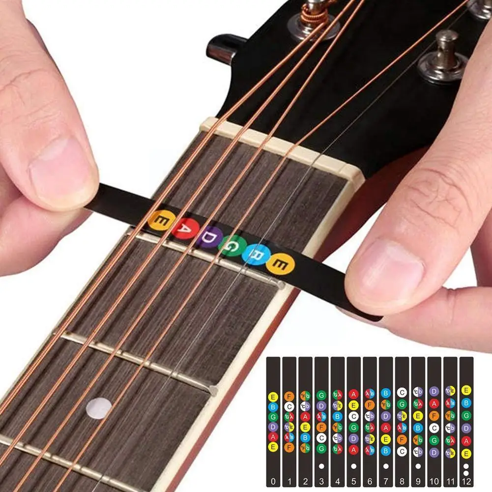 

Fretboard Notes Decal Labels Stickers Fingerboard Fret Decals For 6 String Acoustic Electric Guitarra Accessories J4U5