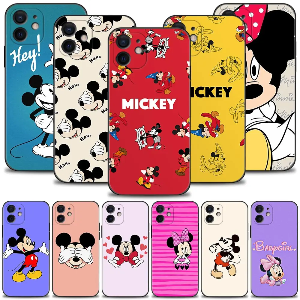 

Silicone Case For Apple iPhone 13 12 11 Pro Max Mini XS Max XR X 7 8 6 6S Plus 5 5S SE 2020 Cover Minnie Mickey Mouse Comics