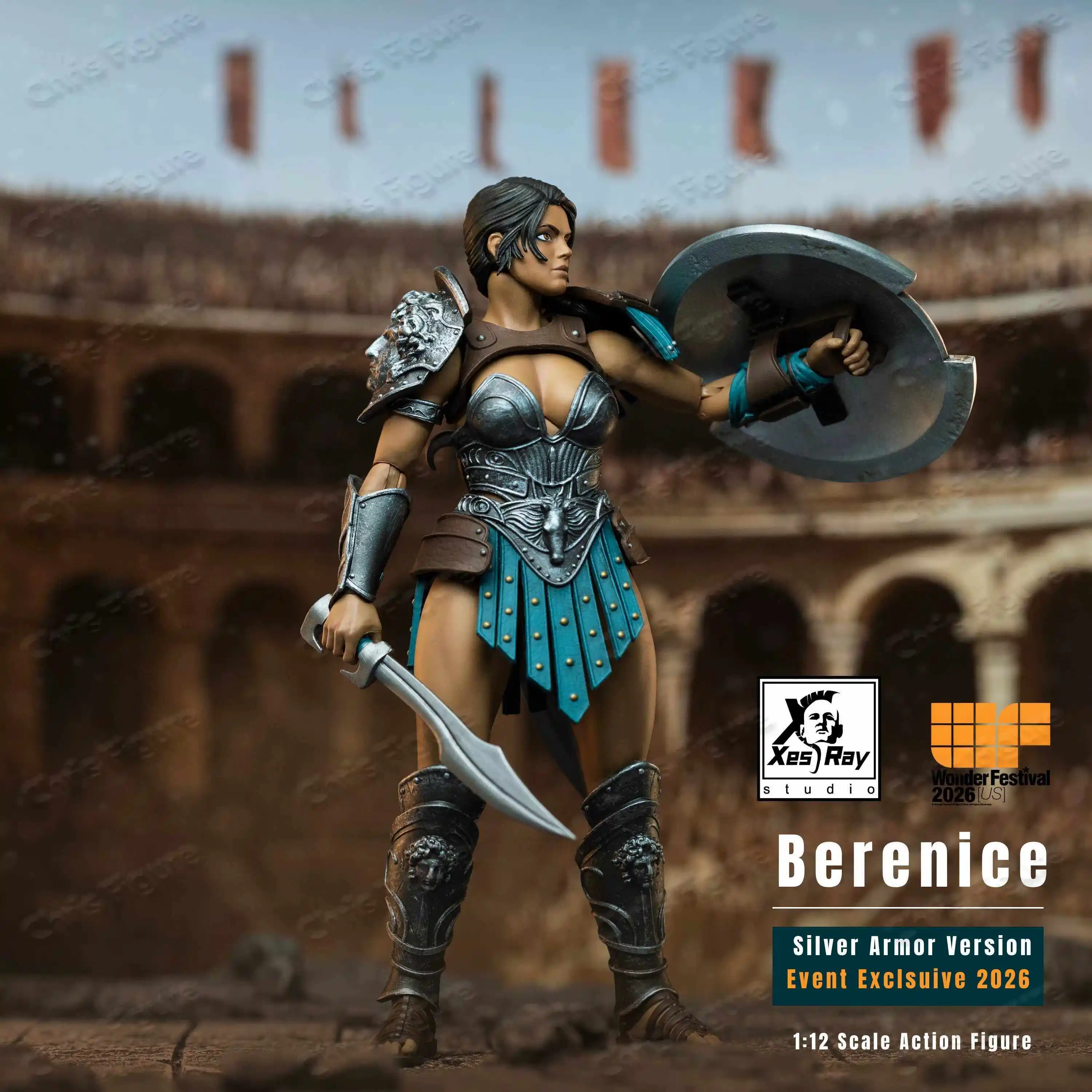Фото В наличии: XesRay Combatants Fight for Glory, версия Berenice Silver Armor, эксклюзивная шарнирная модель для мероприятия WF Wonder Festival. №5
