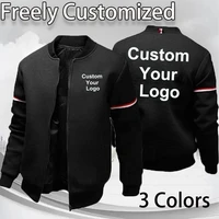 high quality fashion custom your logo long sleeve jacket for men zipper cardigan sweatshirt jacket casual mens standard jacket